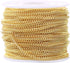 CleverDelights Curb Chain Spool - 2.2x3mm Link - Gold Color - 30 Feet - Bulk Chain...