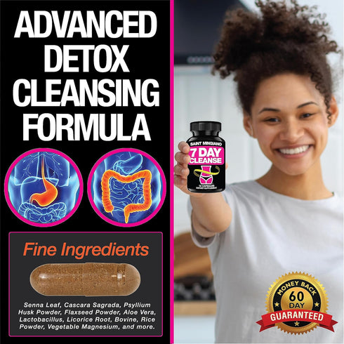 7 Day Cleanse Program | Colon Detox with Natural Laxative for Constipation & Bloating | Extra-Strength Senna Leaf Supplements | Strong for Some Pe...