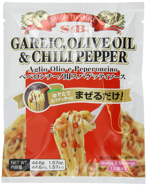 S&B Garlic, Olive Oil & Chili Pepper Peperoncino Spaghetti Sauce, 1.57-Ounce...