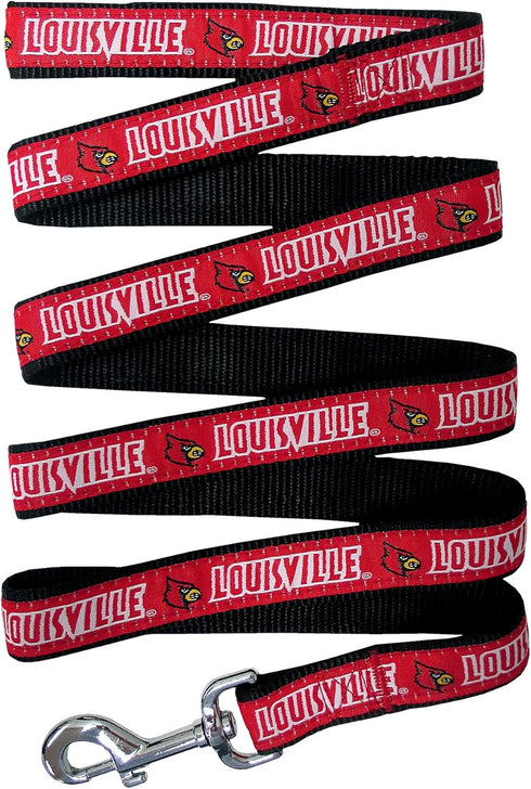 Pets First Collegiate Pet Accessories, Dog Leash, Louisville Cardinals, Large...