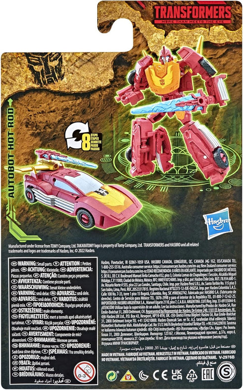 Transformers Toys Generations War for Cybertron: Kingdom Core Class WFC-K43 Autobot Hot Rod Action Figure - Kids Ages 8 and Up, 3.5-inch...