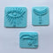 Set of 3 Polymer Clay Boho Stamps Bohemian Embossing Clay Stamp...