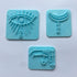 Set of 3 Polymer Clay Boho Stamps Bohemian Embossing Clay Stamp...