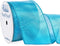 Ribbli Metallic Turquoise Blue Wired Ribbon,2-1/2 Inch x Continuous 10 Yard, Deluxe Turquoise Glitter Ribbon,Christmas Ribbon for Crafts,Wreaths,B...