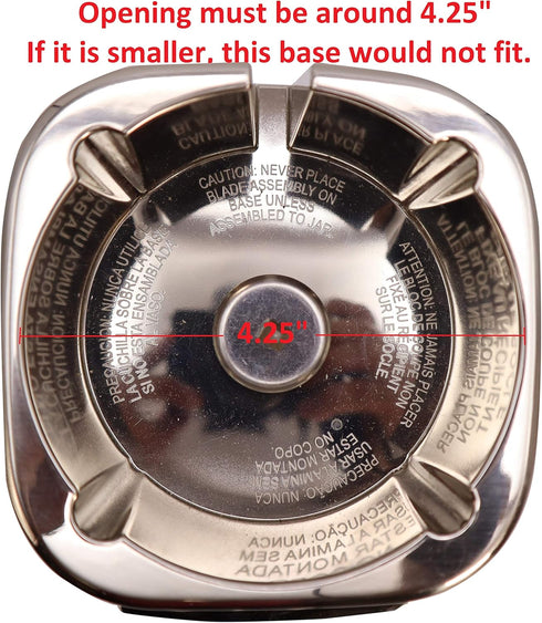 Blendin Replacement Jar Base Bottom Cap, Compatible with Oster Pro 1200 Watts Series Blender. Replaces Part # 179854-000-000...