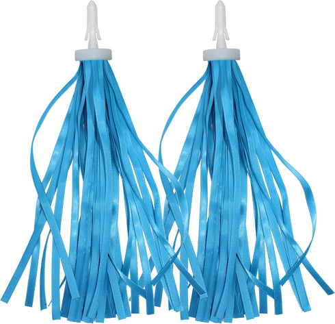2pcs 29cm Length Polyester Silky Ribbons Streamers Bike Tassels Handlebar Tassels for Children Kid's Bike,Bicycle,Scooter,Baby Carrier Grips Decor...