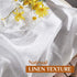 NICETOWN White Linen Sheer Curtains 90" Length, Rod Pocket & Back Tab Window Treatments Semi Sheer Curtain Drapes Privacy with Light Through for L...
