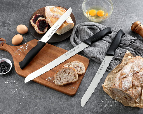 Cusine Pro, 10 inch Bread Knife, Serrated Knife Wave Razor-Sharp Blade Comfortable Grip Dishwasher Safe, NSF Certified...