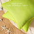Phantoscope Pack of 2 Outdoor Waterproof Throw Pillow Covers with Contrast Piping, Decorative Square Cushion Case Patio Pillows for Couch Tent Sun...