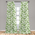 Ambesonne Palm Leaf Window Curtains, Exotic Pattern with Tropical Leaves in Watercolor Art Style Jungle Luau Hawaii, Lightweight Decor 2-Panel Set...
