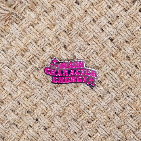 Main Character Energy Pin - Fun Series - Enamel Lapel Pin - Plated Badge for Clothing, Bags, and Lanyards...