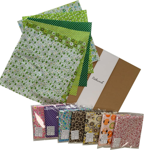 56 Pcs Precut Fabric Squares 10x10 inch, Cute Rustic Patterned Fabric Multicolor 100% Cotton Quilting Squares Bundles for Patchwork Sewing Crafts...