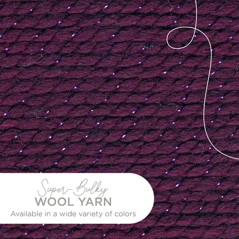Lion Brand Yarn 640-305 Wool-Ease Thick & Quick Yarn, Galaxy...