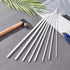 OLYCRAFT 30Pcs ABS Plastic Hollow Round Tubes 12" Length Plastic Round Bar Rods 3mm 4mm 5mm 6mm 8mm Round Hollow Bar for DIY Handmade Sand Table M...