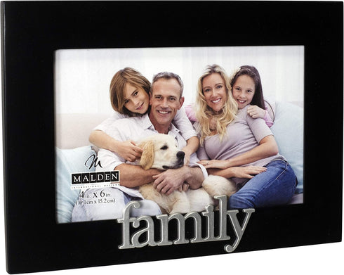 Malden International Designs Family Expressions Picture Frame, 4x6, Black...