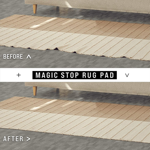 Grip-It Magic Stop Rug PAD, 2x8, White...