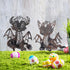 Baby Dragon Garden Stakes Decor, Metal Stake Plant Decorations for Pots, Decorative Garden Stakes, Lawn Art Dragons Garden Decorations, Baby Drago...