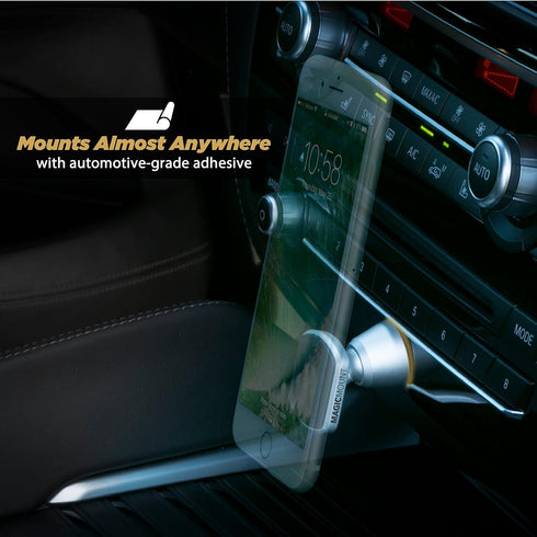 Scosche MEDSR MagicMount Elite Universal Magnetic Dash Mount for Mobile Devices, Silver...