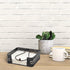 Stonebriar Industrial Black Graphite Metal Table Top Napkin Holder, Decorative Napkin Tray for Dining Table and Kitchen, Unique Tissue Dispenser f...