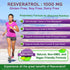 100% Natural Resveratrol - 1000mg Per Serving Max Strength (180 Capsules) Antioxidant Supplement, Trans-Resveratrol Pills for Heart Health & Pure,...