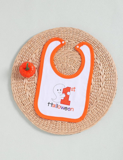 Baby Bibs My First Halloween Baby Boys Girl Bibs for Halloween Drooling and Teething (Pumpkin Orange)...
