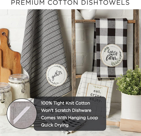 DII Watermelon Collection Kitchen, Dishtowel Set, Summer Fun 3 Piece...