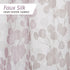 Zenna Home Sylvia Printed Faux Silk Fabric Shower Curtain, Machine Washable with Button Hole Header, Semi-Sheer Polyester Fabric Shower Curtain fo...