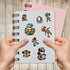 Pack 50 PCS Roller Skating Stickers Print Waterproof Vinyl Decals Items for Kids Teens Adults Sports Lovers Decor Skateboard Water Bottles Suitcas...