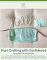mindfulknits Knitting Kit for Beginners Adults with Knitting Needles, Yarn Needle & 100% Cotton Knitting Yarn (4) – Make Washcloths - Zen Basic Kn...