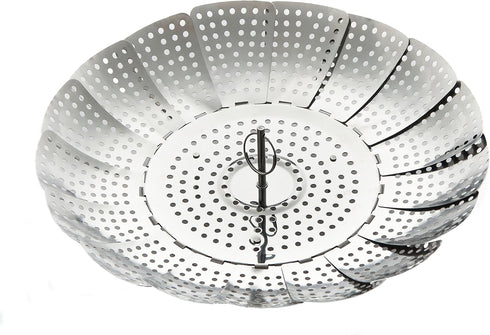 ExcelSteel Foldable Vegetable Steamer, Stainless Steel...
