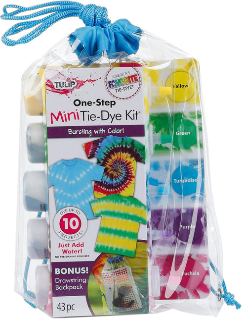 Tulip One-Step Tie Dye Drawstring Back Pack Kit, 43Pc...