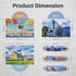 MISITU Small Puzzles for Adults Mini Puzzles 150 Piece Micro Piece Puzzle Small Jigsaw Puzzles Challenging Difficult Travel Puzzles Torre Pisa Col...