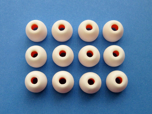 12 pcs (S) Small White Hybrid Replacement Set Earbuds Eartips Compatible with Sony XBA, MDR and DR Series In-Ear Earphones Headsets...