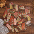 Gold Foil Floral Stickers (180 Pieces), Transparent Aesthetics Sticker Set Vintage Scrapbooking Stickers for Card Making Envelope Gift Wrapping Jo...