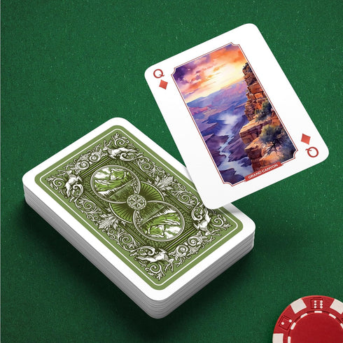Underdog Games National Park Playing Cards | 52 Pieces of Stunning Custom Art | Unique Park for Every Card...
