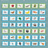 Teacher Created Resources Calming Blue 7 Pocket Chart (28" x 28") (TCR20101)...