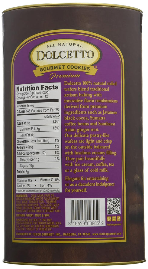 DOLCETTO Dolcetto Wafer Rolls Cookies Cream, 12 OZ...