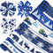 Christmas Wired Edge Ribbon 2.5 Inch 36 Yards Blue Black Buffalo Plaids Fabric Ribbon Xmas Tree Truck Reindeer Craft Ribbon for Holiday Wrapping D...