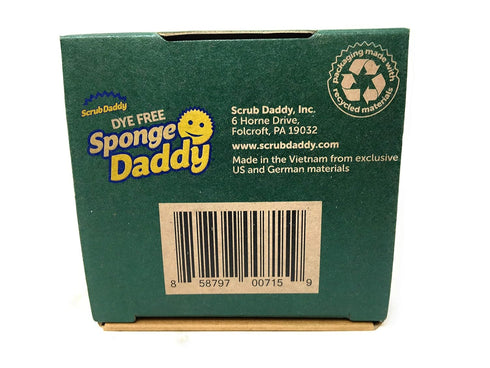 SCRUB DADDY Dye Free Sponge Daddy 3 Count, 3 CT...