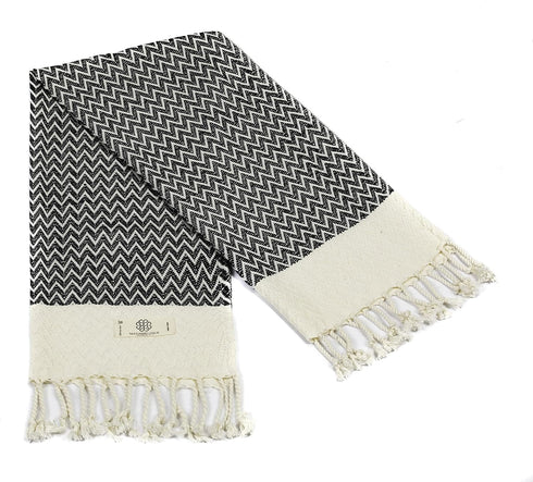 Madamelique Exclusive Hand Towels Set of 2-18 x 40 Inches - Decorative Bathroom Peshtemal Towel for Hand, Face, Hair, Yoga, Tea, Dishcloth, Kitche...