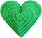Playfully Ever After 1 to 6 inch Multi-Size Pack Stiff Felt Hearts 18pc (Green)...
