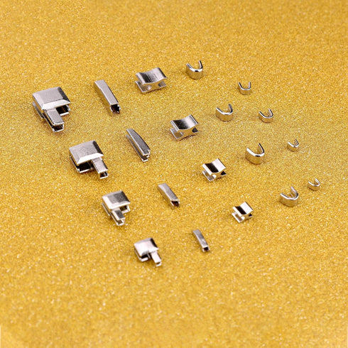 Savita 60pcs Metal Zipper Latch Slider Zipper Stops Retainer Insertion Pins Repair Kit for Coats Jacket Repair and Replacement (4 Sizes: #3, 5, 8,...
