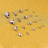 Savita 60pcs Metal Zipper Latch Slider Zipper Stops Retainer Insertion Pins Repair Kit for Coats Jacket Repair and Replacement (4 Sizes: #3, 5, 8,...
