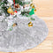 Christmas Tree Skirt Silver 48 Inch Round Tree Skirt Sequin Christmas Tree Skirt for Christmas Decoration...