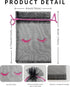 Jexila 100 Pack Eyelash Aftercare Bags Black Lash Bags for Clients Mesh Drawstring Makeup Cosmetic Sample Bags Eye Lash Print Beauty Gift Bag for ...