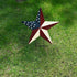 Metal Barn Star Yard Sign Patriotic Garden Stakes Hanging Star Ornament with Stake Outdoor 4th of July Lawn Decoration Party Supplies USA Flag Dec...