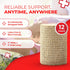 Ever Ready First Aid Self Adherent Cohesive Bandages 3" x 5 Yards - 12 Count, Tan...