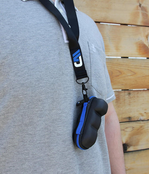 CASEMATIX Asthma Inhaler Travel Case with Lanyard and Clip-on Keychain Carabiner, Includes Inhaler Holder Case Only, Black...