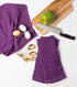 DII Basic Terry Collection Windowpane Dishtowel Set, 16x26, Eggplant Solid, 4 Piece...