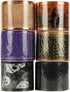 MEEDEE Halloween Ribbon - 6 Rolls, 36 Yards, Wired, Purple, Orange, Black, Skull Pattern...
